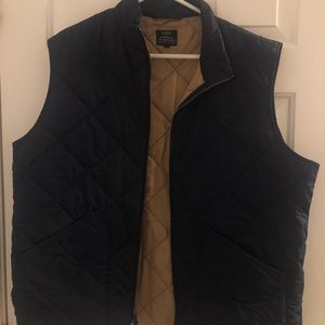 Jcrew Navy Quilted Vest XL